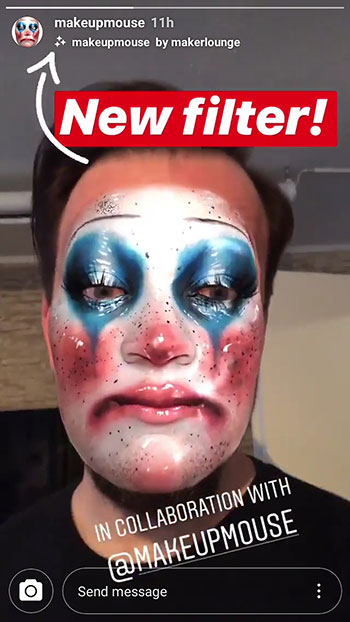 comment télécharger des masques instagram - clown