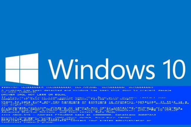 Erreur critique de Windows 10