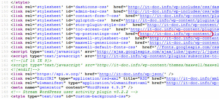 Code html de la page it-doc.info