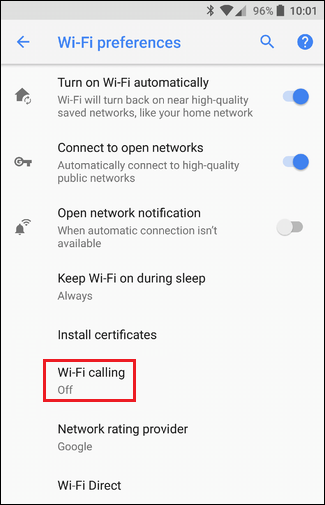 Arrêt de Honor pour les appels Wi-Fi