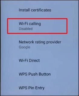 Arrêt des appels Wi-Fi