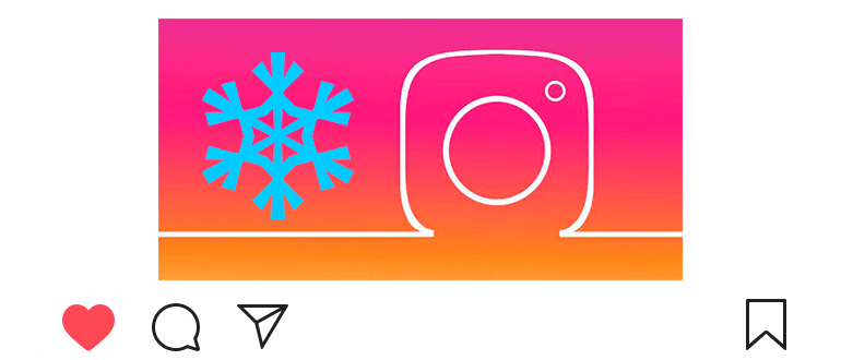 Comment faire de la neige sur Instagram