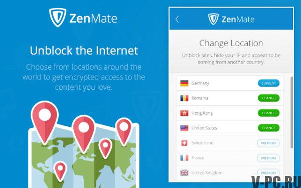 ZenMate VPN pour Chrome