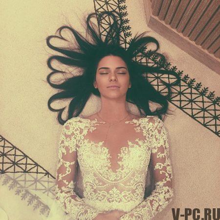 Kendall Jenner sur la photo Instagram