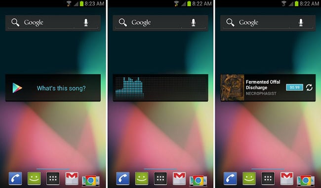 Rechercher de la musique par le son dans Google Play Musique