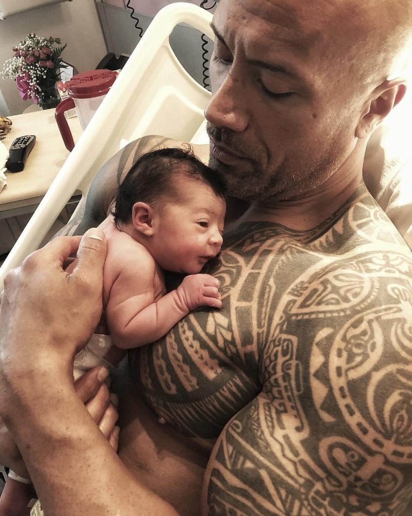 Dwayne Rock Johnson avec sa fille Tiana Instagram