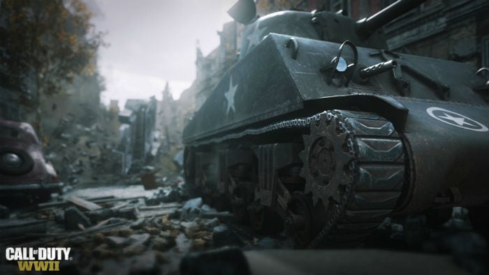 Les batailles dans Call of Duty: la Seconde Guerre mondiale sont partout.